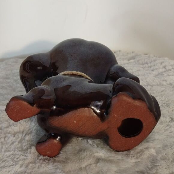 Vtg. Redware Terracotta Ceramic Dog Figurine - Picture 4 of 7
